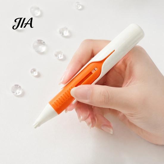 Suministros para Manualidades de Bordado Dispensador Automático de Cuentas, Bolígrafo para Arte con Diamantes Artificiales sin Cera, Herramienta Recogedora para Diamantes Redondos Gadgets para Manualidades