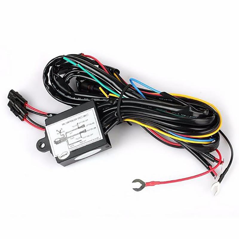 Drl Controller Car Auto Led Daytime Running Light Relay Harness Dimmer