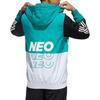 adidas neo M SS WRMLN WB Sports Windbreaker Jacket White Green Colorblock Men's GE5499
