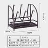 Tumosando Glass Stand, Holds 6 Glasses, Carbon Steel, Silicone, Cup Storage Rack, Drainer, Cup Stand, Glass Holder, Drying Rack, Non-Slip, Space-Savin