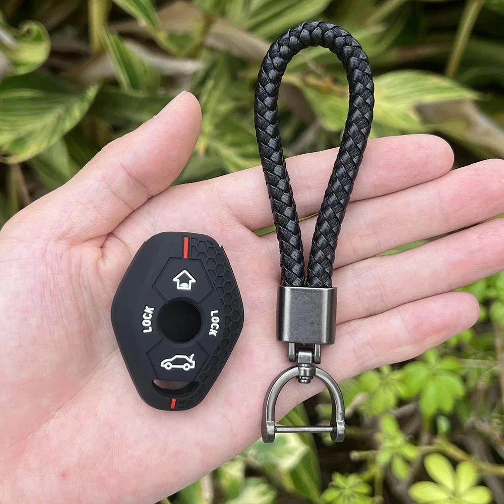 Silicone Car Key Bag Key Case Protector Shell Protector Cover for BMW X3 X5 Z3 Z4 3 5 7 Series E38 E39 E46 E83 M5 325i Key