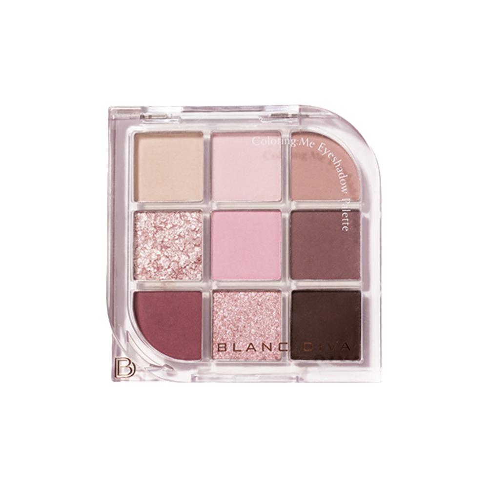 BLANC DIVA Coloring: Me Eyeshadow Palette 9-Color 7.5g (2 Shades)