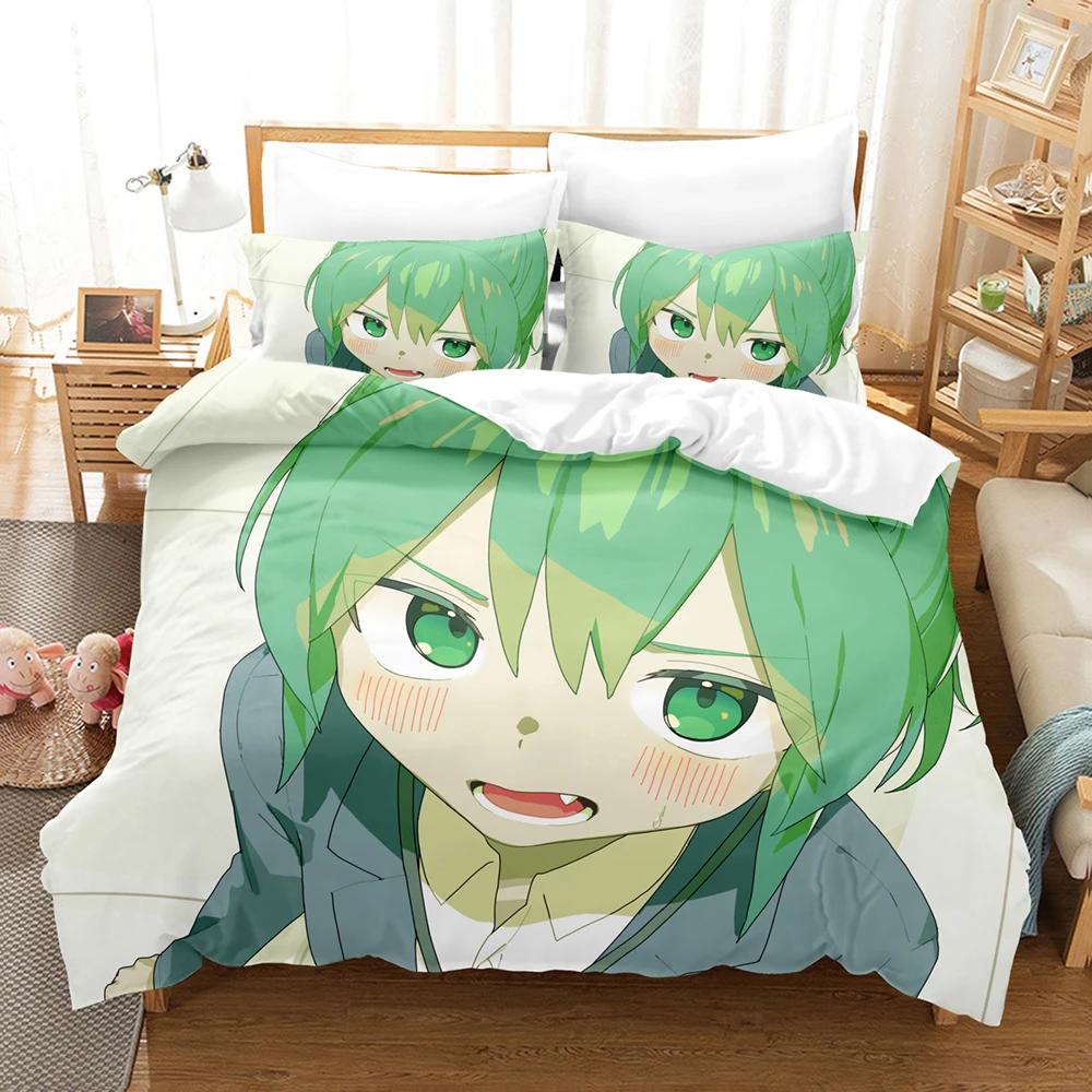 3D Gedrucktes Anime My Senpai Is Annoying Bettwäscheset Bettbezug Doppel-Einzelbett Voll Queen King Erwachsene Kinder Bettwäsche Steppdeckenbezug