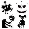 Halloween Door & Wall Stickers: Skeleton, Pumpkin, Ghost Designs