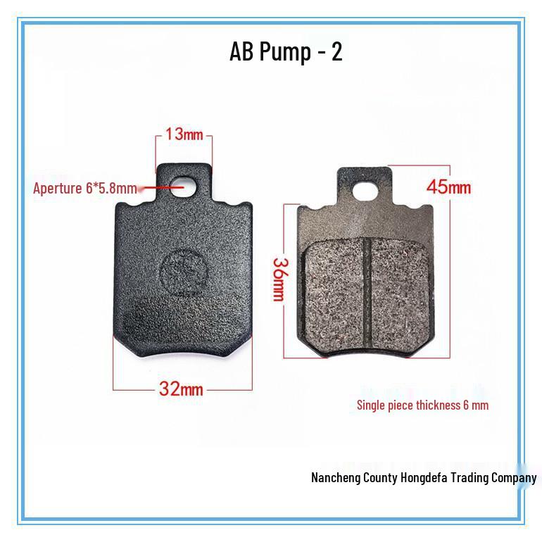 Electric Vehicle & Motorcycle Brake Pads for Yadea Aima Tailing and Qianjianglong Models