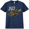 Jazz Trumpet T Shirt Musician Brass InstruUnisext Graphic Tee Jazz Band Shirt