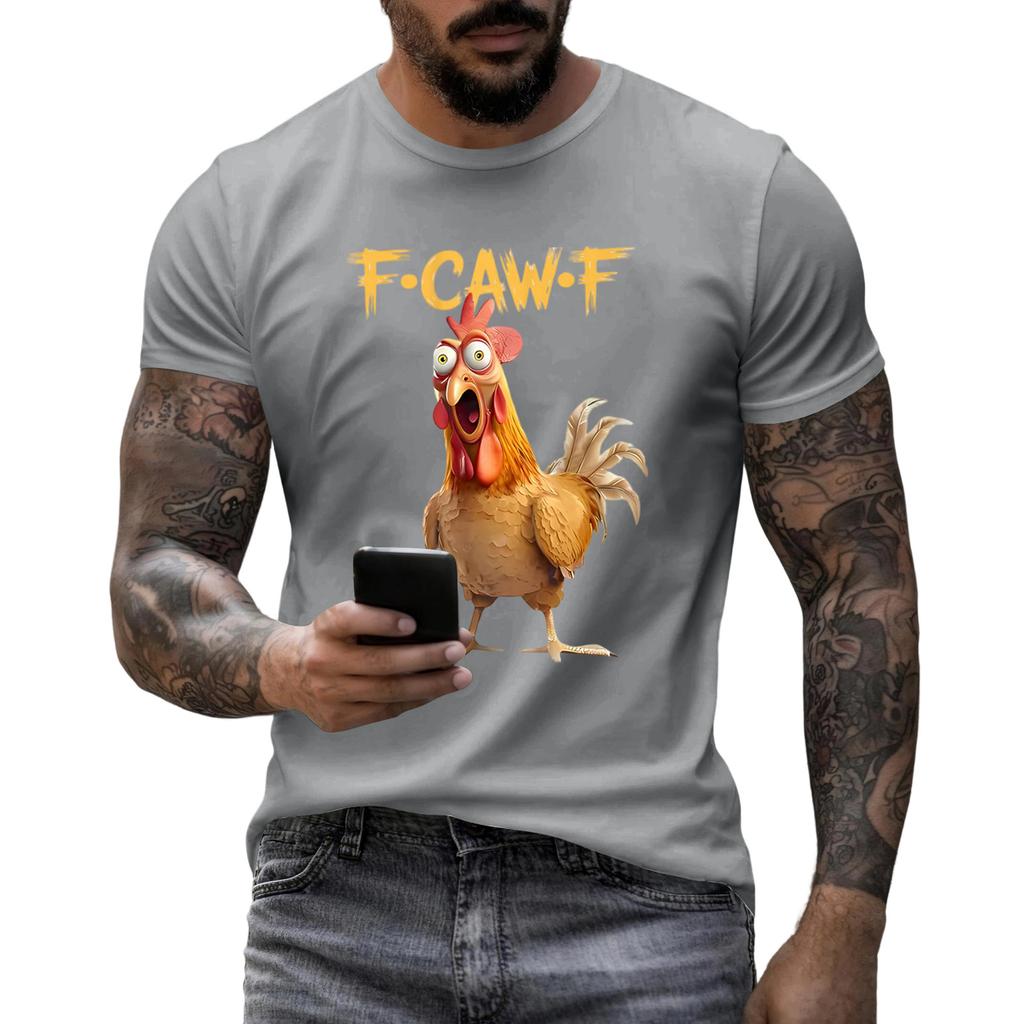 Pánská móda Ležérní Potištěné Krátký rukáv Kulatý výstřih Pulovr Topy