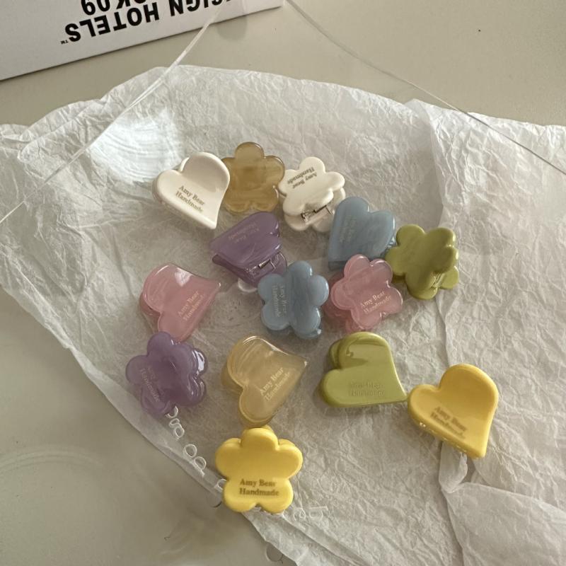 South Korea Exquisite Flower Love Small Clip Bangs Clip Hair Claw High Grade Small Clip Sweet Creative Headwear