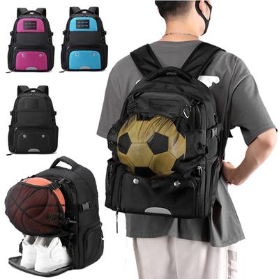 Basketball Sports Backpack with Shoe Compartment Man Soccer Bag Women's Large Capacity Football School Bag Black Large Capacity School Backpack