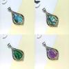 Geometric Shell Pendant Necklace With Abalone Beads And Gold Inlay For Fashion Jewelry Lovers