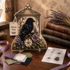 Handgemachtes Blume Vogel Handwerk 3D Stoff Stecherei Kunst-Kit, DIY Erinnerungs-Laterne Florales Einweihungsgeschenk für Naturliebhaber Und Muster, Punch Needle