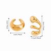Wassertropfen Mehrschichtig Hohl Ohrclips Gold Ohr Manschette Schmuck Vintage Fake Piercing Ohrringe Damen