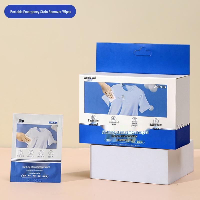 Travel Stain Remover Wipes – No-Rinse, Portable Cleaning for Clothing