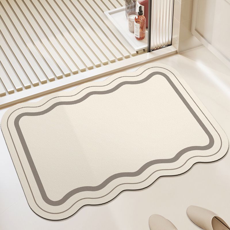 Bathroom Soft Diatom Mud Floor Mat Toilet Toilet Non-slip Foot Mat Household Water Absorption Quick Drying Anti-drop Soft Mat