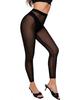 Sexy Netz-Leggings in Unifarben, Neun-Punkte, Transparent, für Schlankere Taille und Beine