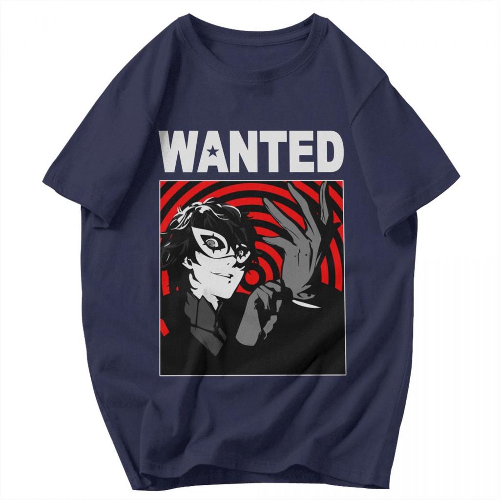 Men T Shirt Persona Game Wanted Joker Pops Y2K Graphic Short Sleeve Unisex Clothing T Shirts