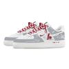 Nike Air Force 1 Galloping Horse Renewal Heart Box Leather Breathable Low top Skateboard Shoes Men's Gray White IQ1119-011(Team529--)