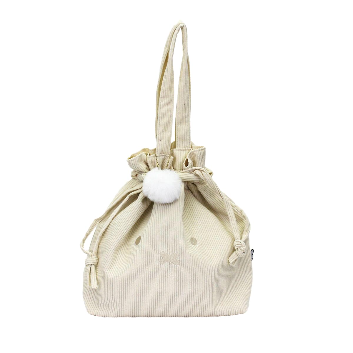 

Сумка через плечо с завязками Miffy Corduroy Beige [Sifre] женская B156.Face