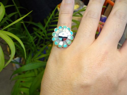 Helldorado Sunface Inlay Open Ring (Scarf Ring) (Type A)