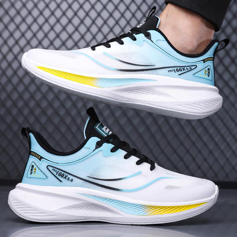 Men Soft Sole And Four Sporty Seasonal Breathable Mesh Walking Sneakers Lightweight Comfortable Casual Commuting Travel Footwear