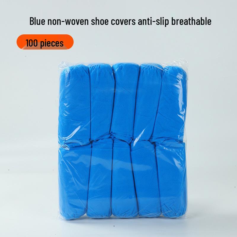 Plus Size Durable Non-Woven Indoor Shoe Covers for Adults and Children - Dustproof and Thickened