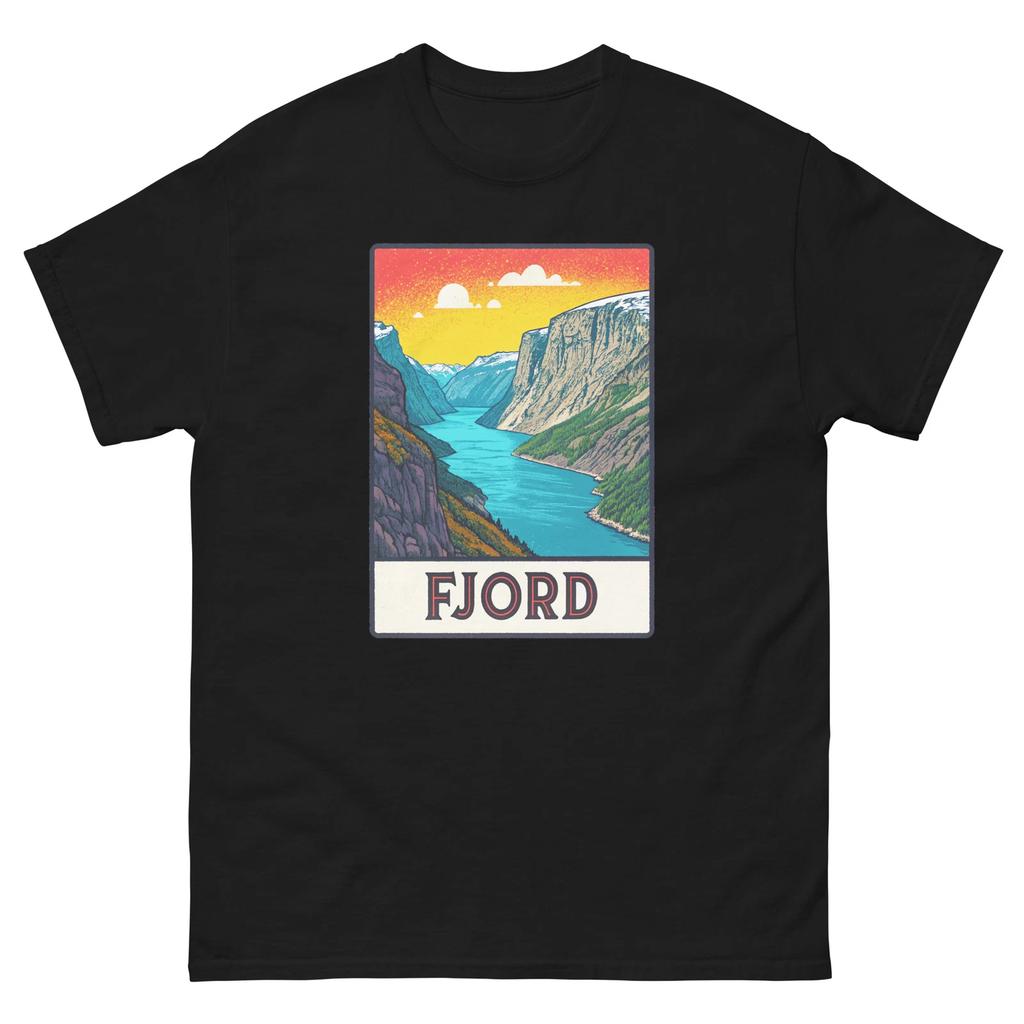Fjord Geographical Landscape Location Scenery T-Shirt