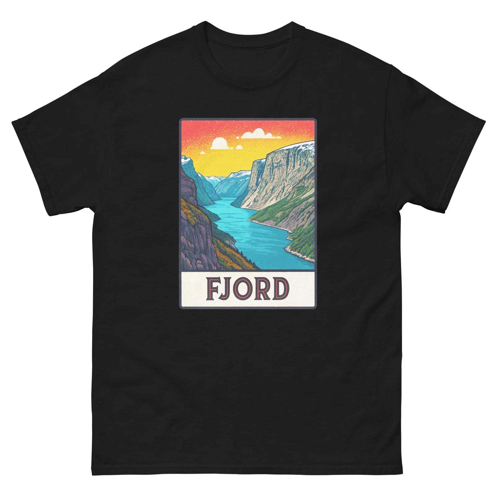 

Fjord Geographical Landscape Location Scenery T-Shirt 4XL