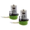 2x 12V Peristaltic Liquid Miniature Dosing Hose Pump For Aquarium Lab Green