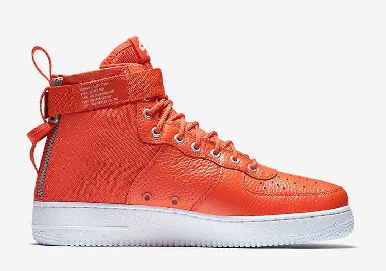 Men's Sneakers Nike SF Air Force 1 Mid Team Orange Team Orange/Team Orange