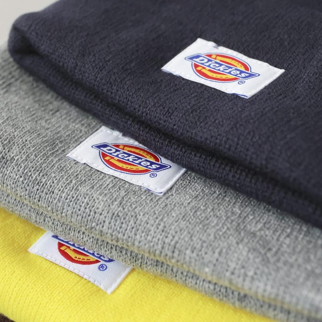 Dickies Basic Knit Unisex Acrylic Knit Hat for Men and Solid Perfect for Snowboarding and Street Lemon Free Size Cap/Beanie Hat, Women, Color, Wear,