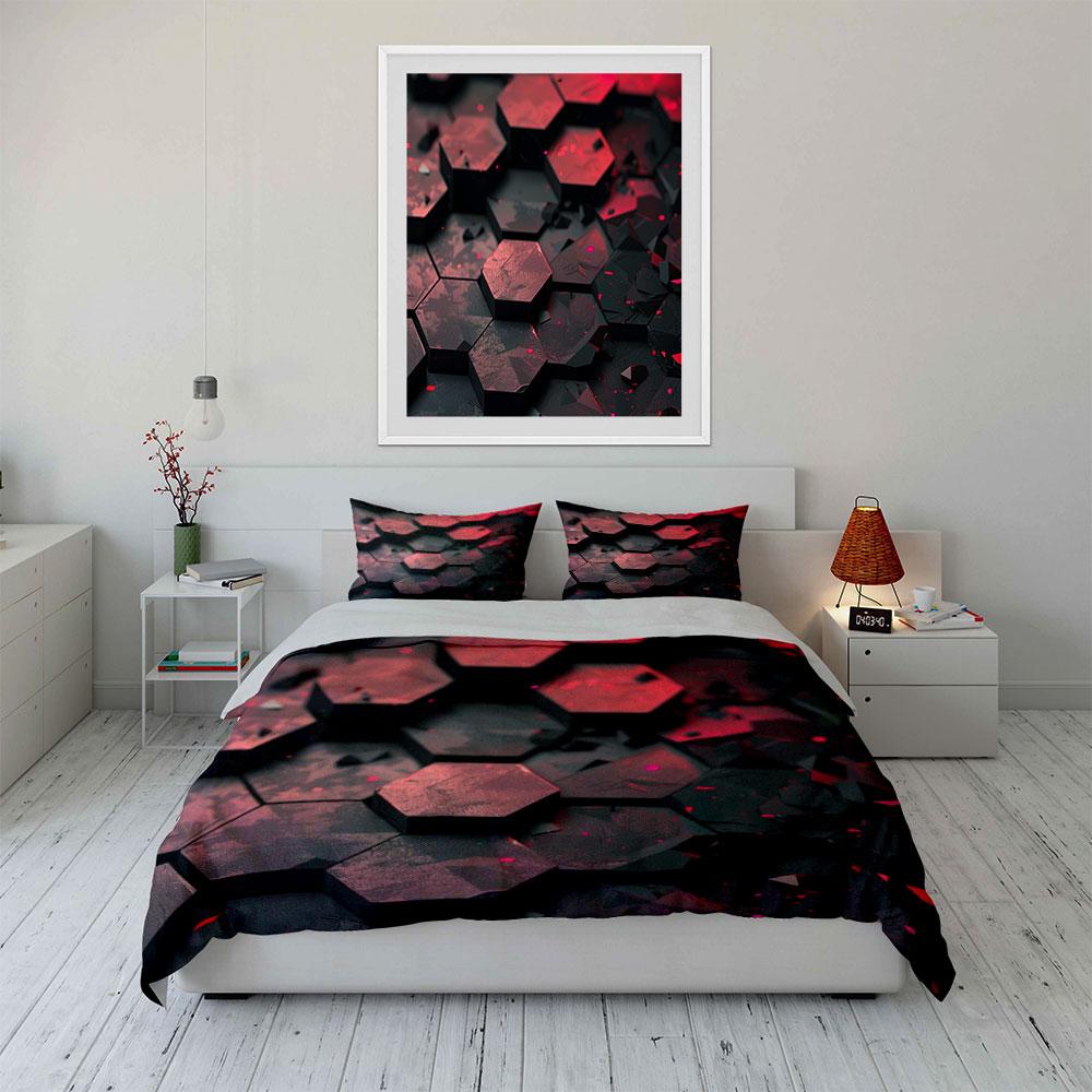 Geometric Design Three-Piece Set Multiple Sizes Kid'S And Adults' Bedroom Exquisite 3Pc Bedding Set, Gift
