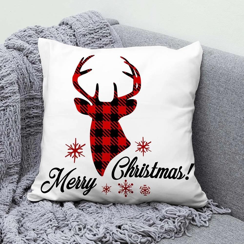 

Наволочки с рождественской тематикой Аксессуары для автомобиля Офис Санта-Клаус Гостиная Диван Домашние наволочки 40x40cm