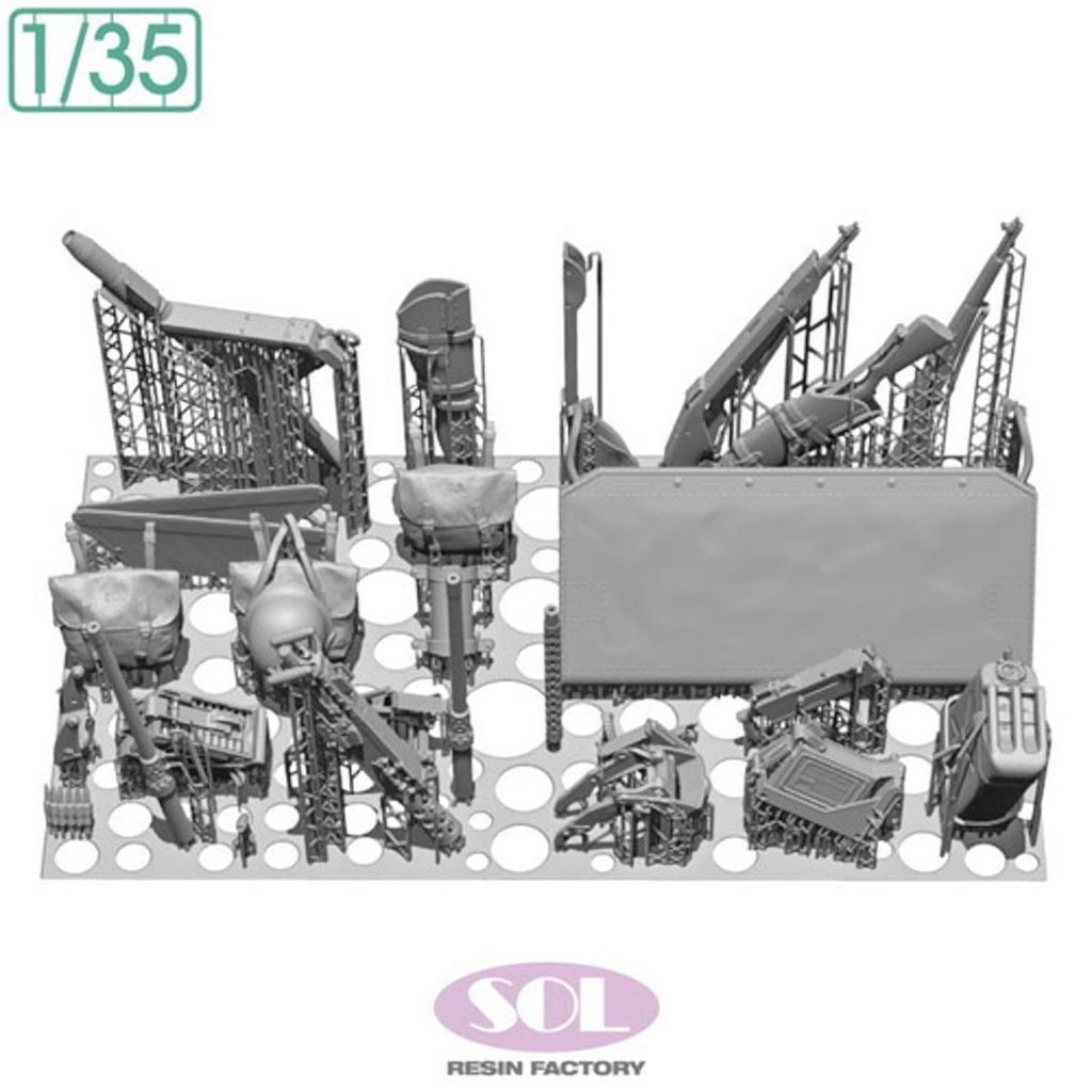 Sol Model 1/35 WWII US 1/4 Ton Utility Truck Detail Up Set 3D Printer Plastic Model Kit MM1002