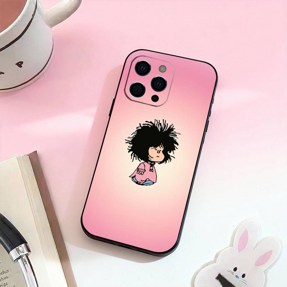 

Funny Cartoon M-Mafalda Phone Case Silicone Soft For IPhone 17,16,15,14,13,12,11,XS,Plus Pro Max iPhone13PRO