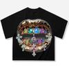 Chic Lips Golden Teeth Vintage Tee Rock Goth Casual Summer Short Sleeve High Street Oversized T Shirt Harajuku Graphic Print