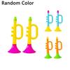 2Pcs Kids Trumpet Toys Simulated Music Enlightenment Hand-eye Coordination Cheer Preschool Learning Trumpet Toys Kindergarten Toys