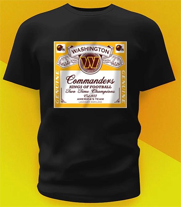 Washington Commanders Kings Of Football Shirt Sizes From Youth To Adult 6XL 2XL