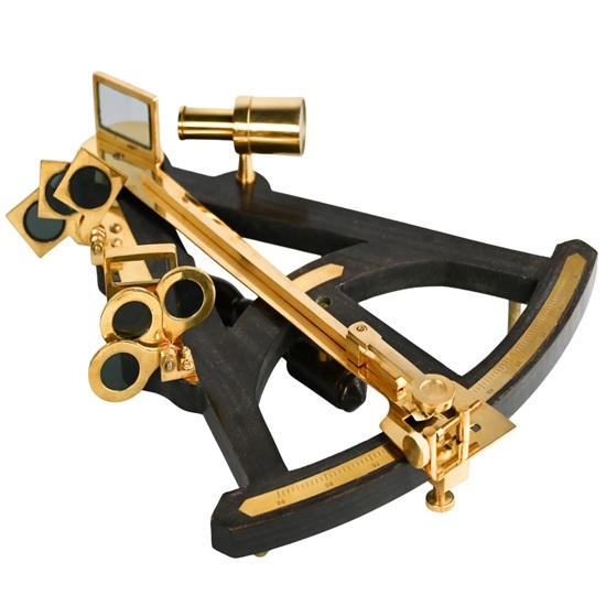 25.4 Cm Brass Sextant Nautical Navigation Instrument Decor Maritime Collector Gift, Steampunk