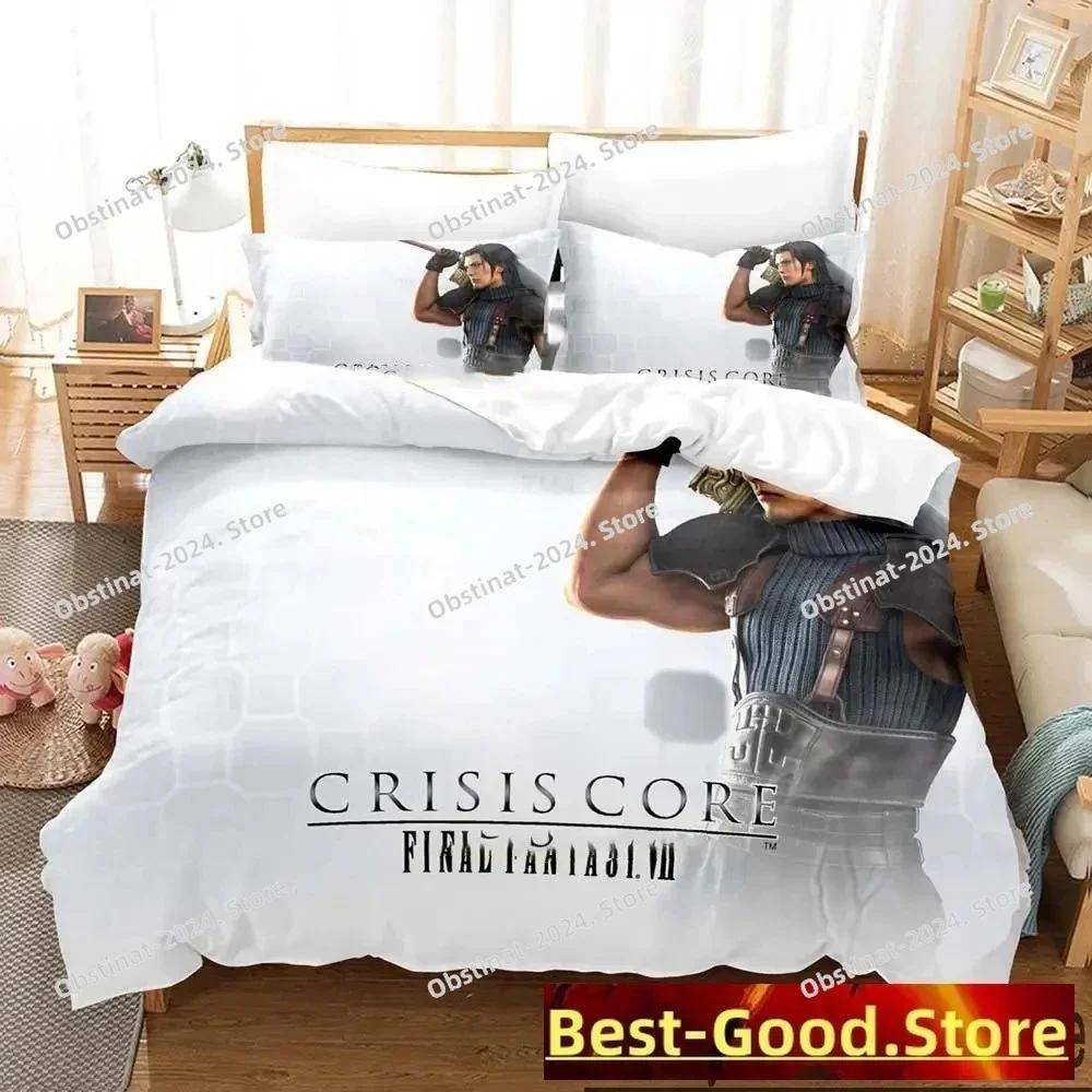 3D Game Crisis Core Final Fantasy VII Bedding Set Printed Single Comforter Duvet Cover Pillow Case 3 Pieces Sets Kids Adult Size