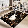 1pc cat moon Carpet Anti Slip Polyester Floor Mat for office.Bedroom