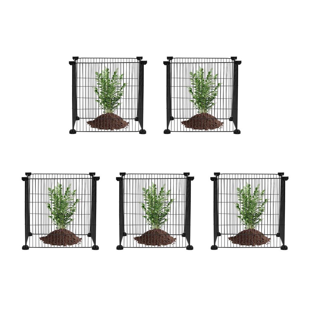 5 Pack Plant Protector from Animals 15.35'' X 15.35'' Metal Plant Cage