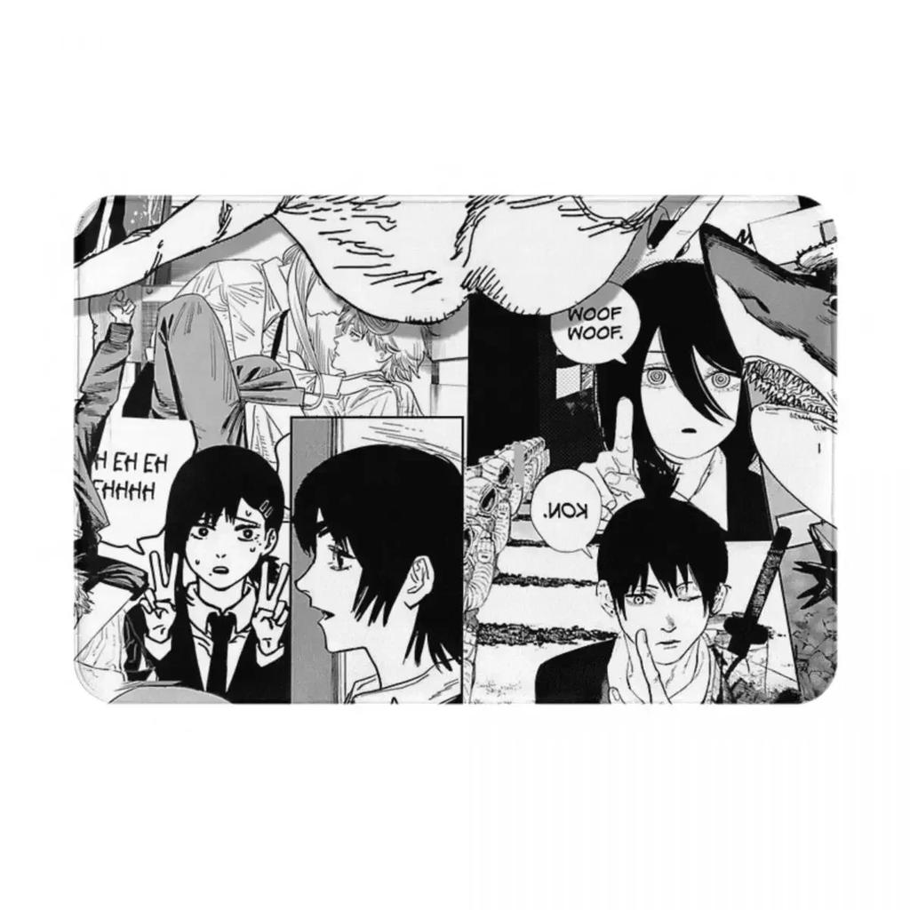 Unique Anime Eye Floor Mat - Quirky Hand Holding Design for Home Entrances, Perfect for Anime Fans and Art Lovers
