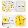 Children Montessori Clock Educational Toys Hour Minute Second Cognition Matching Puzzle Toys Kids Early Preschool Teaching Aids