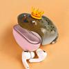 Custodia Auricolari Rana con Corona Brutta per AirPods 1/2/3/4/Pro 1/2/3 Custodia di Ricarica per Auricolari Wireless Compatibile Bluetooth Guscio Protettivo Trasparente per Cuffie