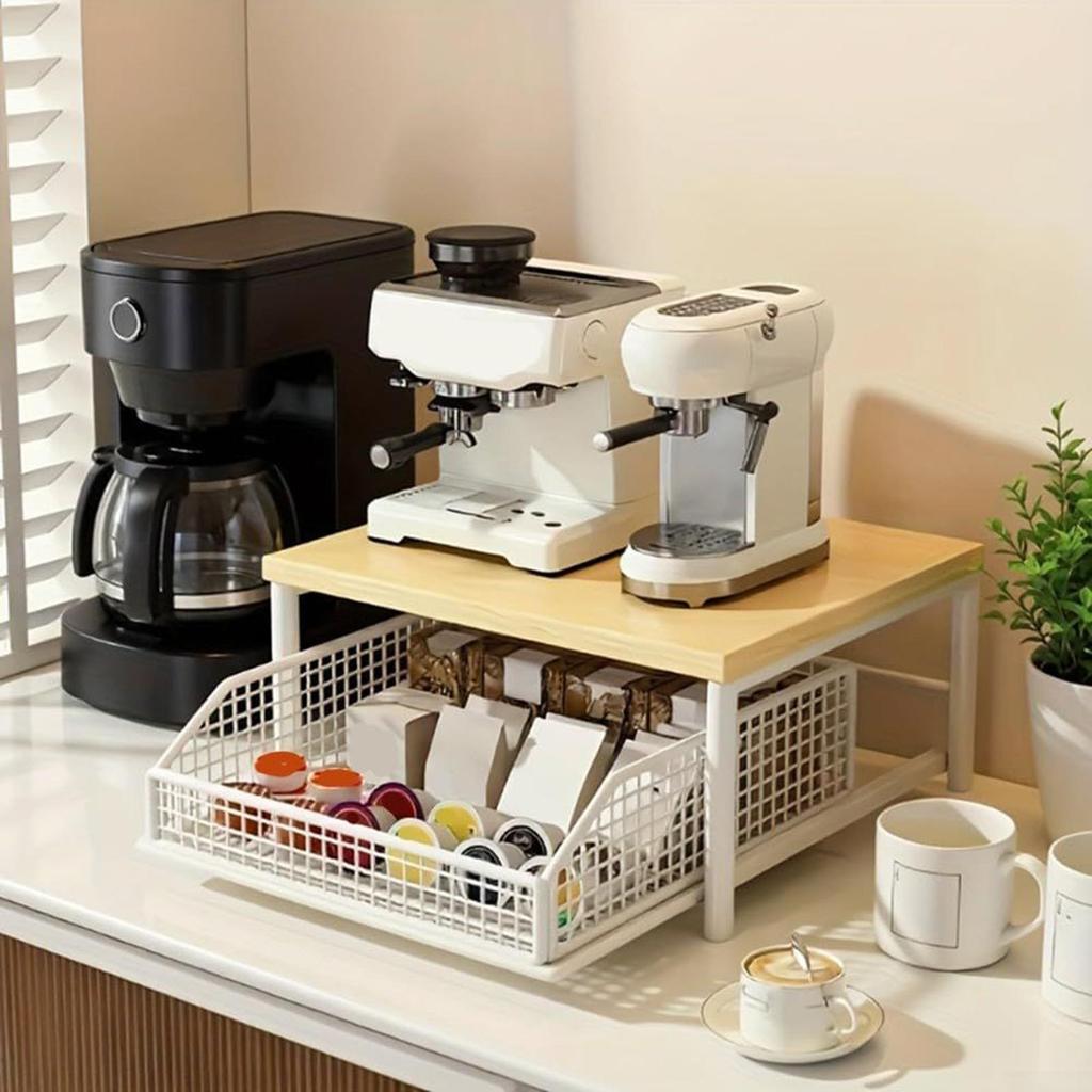 Kitchen Shelf 2-Tier Vertical Holder Organizer Culinary Shelf Organizer for Pantry Kitchen Bathroom Garage Shower Bar Apartment