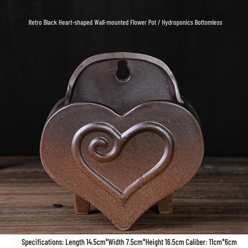 

Vintage Heart Ceramic Wall Planter