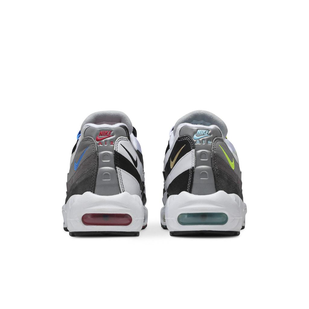 Nike Men's Air Max 95 QS 'Greedy 2.0' (Unisex) Black / Gunsmoke / Iron Grey / Multi-Color Running Shoes CJ0589 001