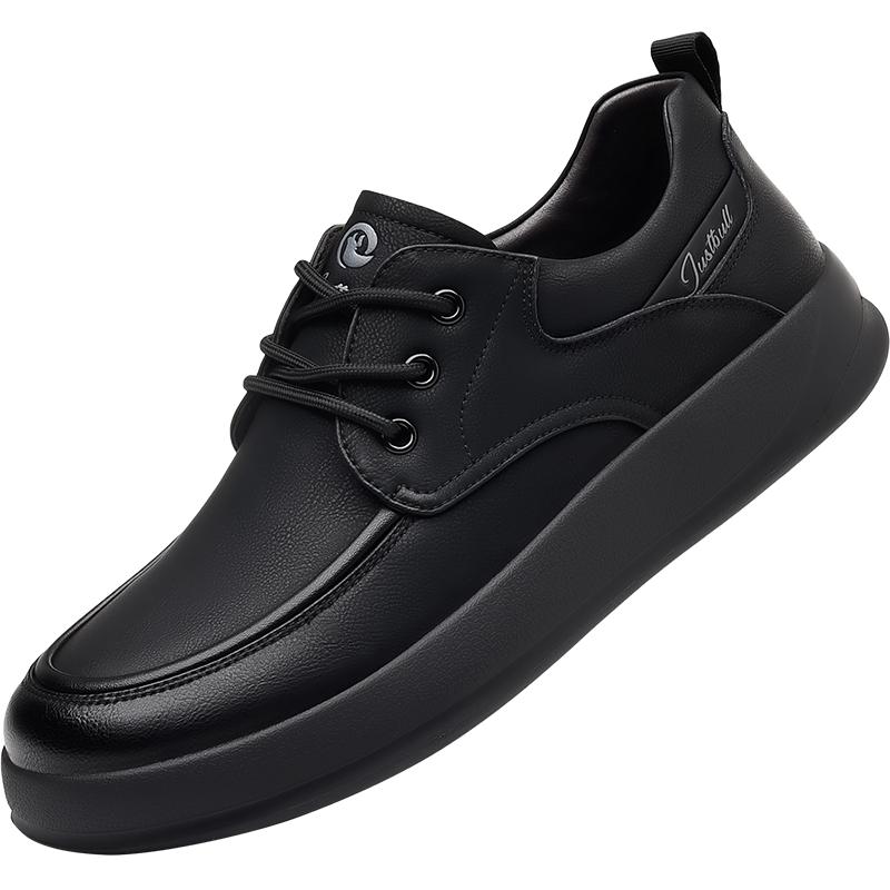 2026 New Men's Soft Bottom Business Shoes Fashion Genuine Leather Oxford Shoes Comfy Casual Leather Retro Versatile Board Shoes
