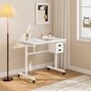 1000 pieces Jigsaw Puzzle metal Table board for adults gift with 4 trays and 2 Drawers (white)