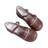 Flat Mary Jane single shoes sailor suit jk uniform small leather shoes cute Japanese retro summer Lolita shoes women